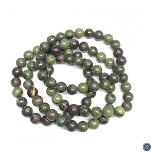 สร้อยข้อมือหินมังกรธรรมชาติคุณภาพสูงสำหรับผู้ชายและผู้หญิงและสำหรับการรักษาจักระในขายส่ง - Product Image 3