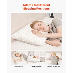 Cuscino King Size di Lusso per Hotel, Riscaldato, con Imbottitura in Memory Foam, Regolabile e Supportivo, per Dormire, Include Natur - Product Image 4