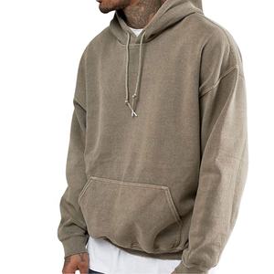 Sudaderas con capucha de alta calidad para hombre al por mayor jersey de gran tamaño con logotipo personalizado bordado Sudadera con capucha de talla grande ropa de calle sudaderas con capucha de hip hop - Product Image 1