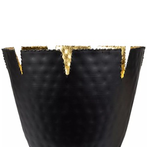 Support de bougie en fer noir fait main, écologique, durable, avec accents dorés, résistant à la chaleur, pour usage religieux, portable, décoration de la maison - Product Image 3