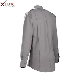 Uniformes de Guardia de Seguridad Personalizados de Manga Larga de Alta Calidad / Camisas de Seguridad de Manga Larga en Venta / Ropa de Trabajo Resistente para Guardias - Product Image 4