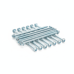 สกรูเกลียวบางส่วนหัวหกเหลี่ยมเหล็กกล้าคาร์บอนชุบสังกะสี คลาส 4.8 และ 6.8 ขนาด M6-M12 เมตริกและนิ้ว มาตรฐาน DIN/ANSI PDC - Product Image 1