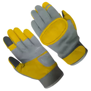 Guantes Mecánicos Personalizados de Cuero Sintético Amara, de Uso General, con Puntas Texturizadas Antideslizantes y Puño Flexible de Neopreno - Product Image 3