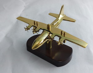 Avión con Acabado de Latón, Modelo Clásico Vintage, Decoración para el Hogar, Oficina, Escritorio, Regalo - Product Image 4