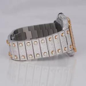 VVS Moissanite Diamond <b>Watch</b> Fully <b>Iced</b> <b>Out</b> Stainless Steel Moissanite Studded Diamond <b>Watch</b> Best Selling <b>Watch</b> - Product Image 2