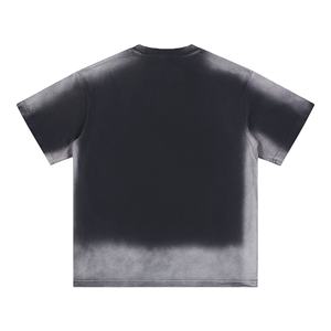T-shirt personnalisé pour hommes T-shirt rétro décapage de haute qualité Épaule lourde vierge sur de grands vêtements de rue 100% coton - Product Image 5