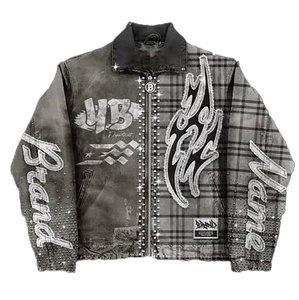 Jeans en Denim pour Homme, Vêtement d'Hiver, Léger, avec Broderie Vintage, avec Strass, Techniques Imprimées - Product Image 3