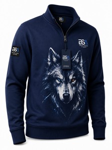 Nouvelle Arrivée Sweat-shirts Homme en Tissu Chaud Respirant à Demi-Zip Coupe Classique Personnalisable Grammage Lourd Service OEM - Product Image 5