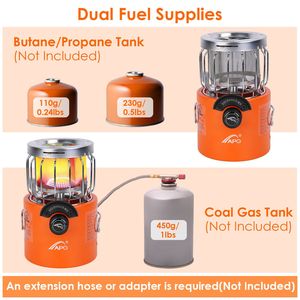 2000W Portable Backpacking Stove 2-in-1 Outdoor Gas and Tent Heater for <b>Camping</b> & Outdoor Adventures - Product Image 4