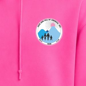 เสื้อฮู้ดปักลายตราสัญลักษณ์ Hot Pink Jack & Jill แขนยาว มีกระเป๋าจิงโจ้ เหมาะสำหรับชุดกีฬา - Product Image 4