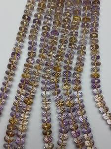 Cuentas facetadas de ametrino natural de alta calidad, en tendencia, de 6.50-7.50 mm, marca M.Y.GEMS, certificadas por AIGS para joyería. - Product Image 4