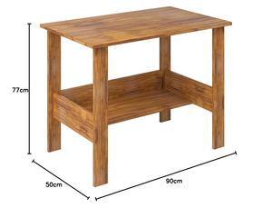 Bureau d'ordinateur moderne en bois avec étagère, table d'étude pour ordinateur portable, poste de travail à domicile, bureau d'écriture, mobilier d'étude pour étudiants - Product Image 2