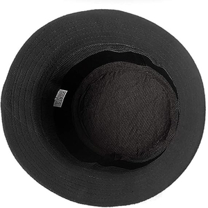 Casquette Gavroche Noire Tendance pour Femme – Chapeau Baker Boy à Rayures Fines avec Anneau Métallique pour l'Extérieur et les Fêtes (Vente en Gros) - Product Image 5