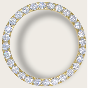 Bisel de Reloj de Acero Inoxidable de Lujo con Cristales Brillantes Estilo Diamante, Personalizable, Ligero, Piezas de Repuesto - Product Image 1