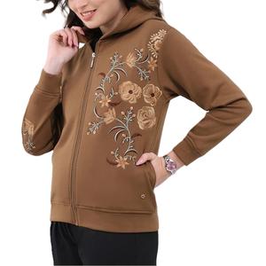 Lady's Fashionable Printed <b>Pattern</b> Casual Long-Sleeved Top Hooded Winter New Style <b>Women's</b> Wholesale Hoodie <b>Fleece</b> Fabric Lined - Product Image 6