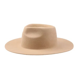 Sombrero Fedora Unisex de Fieltro 100% Lana con Ala Ancha, Forma Redonda, Diseño Personalizable para Fiestas, Pesca, Banda con Logotipo para Hombre, Talla Adulto - Product Image 2