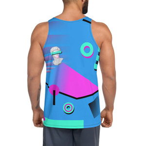 Camisetas sin mangas para hombre con cuello en U, ajuste holgado, color liso, espalda cruzada, para gimnasio y fitness - Product Image 4