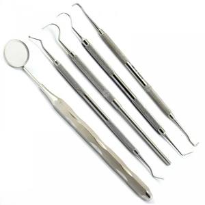 German Stainless Steel Dental Tools Set 6 Essential Manual <b>Instruments</b> CE Certified 1-Year Warranty Oral By Grip Surgical - Product Image 3