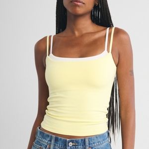 Camisola de tirantes dobles personalizada para mujer, ajustada, elástica, informal, de verano, forro polar, antiencogimiento, venta al por mayor, OEM - Product Image 2
