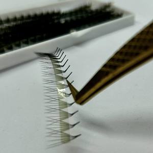 Extensiones de Pestañas de Marca Privada, Bandejas de Pestañas Ultra Rápidas, Fans de Volumen Preformados 3D-20D, Pelo Sintético Negro Mate Cachemira - Product Image 4