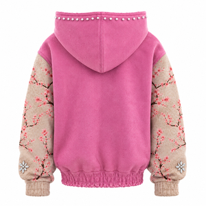 Conjunto de Sudadera con Capucha de Forro Polar Sólido y Casual para Parejas, Cálido para Invierno, con Estampado Personalizado, Venta al por Mayor OEM 100% - Product Image 4