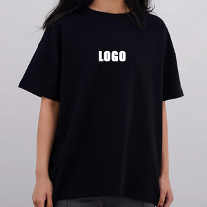 เสื้อยืดโอเวอร์ไซส์ทรงหลวม หนานุ่ม สำหรับผู้ชาย สีดำล้วน ไหล่ตก สไตล์สตรีทแวร์ ผ้าฝ้าย 100% ระบายอากาศได้ดี เหมาะสำหรับฤดูร้อน - Product Image 6