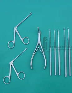 Juego de Instrumentos Quirúrgicos Ortopédicos F.J. INTERNATIONAL de Alta Calidad FJI-4563, 16 Piezas, Cureta para Oído, Pinzas de Cocodrilo, Instrumentos Quirúrgicos para Oído - Product Image 2