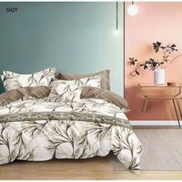 Manta de Cama Doble de Franela Raschel de Lujo, 1.7 KG, 358 GSM, 220x240cm, Suave y Cálida para Invierno, Poliéster Premium Antipilling con Diseño de Plantas