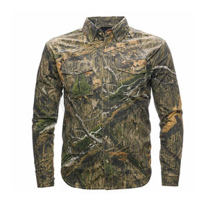 Chemise de chasse pour homme en coton mélangé doux, camouflage pour la nature et la forêt - Product Image 5