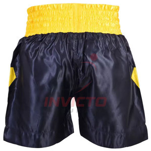 Pantalones Cortos de Muay Thai Hechos a Medida, Estilo Nuevo, Color Sólido, Hechos en Pakistán, para Hombre - Product Image 3