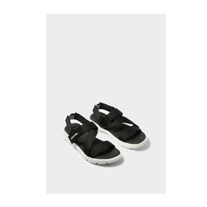 Sandals Comfortable Full Black Color with Open Toe and Heelstrap <b>High</b> Quality Casual Cross-Strap - Product Image 2