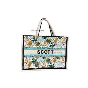 Sacs fourre-tout ornés de strass en cristal avec des motifs personnalisés, présentant les dernières tendances en matière de sacs à main pour femmes et des perles tendance. - Product Image 6