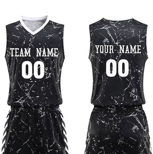 Men heat transfer basketball uniform set breathable summer shorts plus size team training wear BSCI certified sport clothing set - Product Image 2