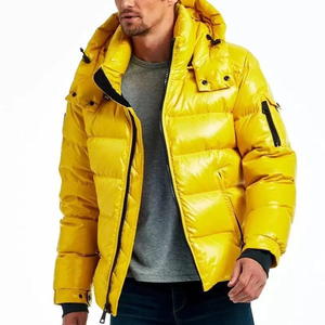 Premium Quality 2026 Custom Patent Luxury Sports Men Winter <b>Jacket</b> High Shiny Waterproof Puffer Bubble Thickening New Reversible - Product Image 2