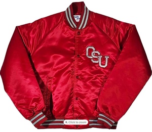 Blouson universitaire classique pour homme, personnalisé OEM, haute qualité, respirant, en polyester/coton, design vintage, col montant - Product Image 1