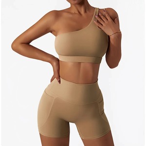 Ensemble de yoga et de fitness pour femmes, soutien-gorge de sport hautement élastique + leggings, ensemble de course et de yoga 2 pièces - Product Image 2