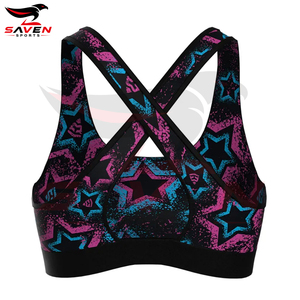 Soutien-gorge de sport imprimé par sublimation, grande taille, vêtements de fitness pour femmes de qualité supérieure, soutien-gorge de sport respirant uni pour le yoga - Product Image 2