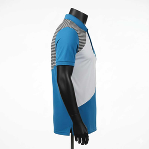 Polo pour homme en coton doux à manches courtes, décontracté et respirant, avec options OEM/ODM - Product Image 3