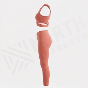 Conjunto de Yoga para Mujer, Estilo Único y Moderno, Colección Deportiva, Bra Deportivo y Leggings, Talla Personalizada, Logotipo Personalizado, Ropa Deportiva Activa - Product Image 3