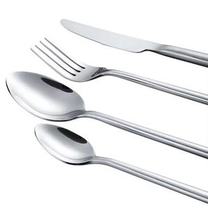 ชุดช้อนส้อมสแตนเลสทันสมัย มีด ส้อม ช้อน ชุดอุปกรณ์รับประทานอาหารแบบมินิมอล ทนทาน ใช้สำหรับโต๊ะอาหาร อุปกรณ์ครัว - Product Image 2