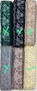 Handmade 100% Cotton Embroidery <b>Lace</b> Trimming with Sequins for Dresses Bags & Home Decor - Product Image 4