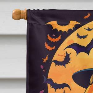 Bandera de Casa de poliéster Multicolor grande para Chow Witchy Halloween porche manga poste decorativo patio Banner patio césped signo - Product Image 3
