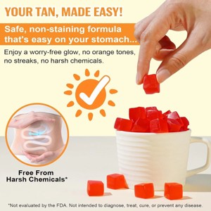 Natural Sun Glow <b>Tanning</b> Gummies Watermelon Flavor <b>Tanning</b> Gummies Daily Beauty Gummies Wholesale Manufacturer from India - Product Image 3