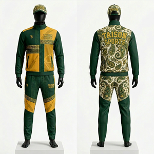 Premium 280 GSM polyester interlock women cricket tracksuit <b>grey</b> beige contrast panel design zipper <b>jacket</b> custom number print - Product Image 2