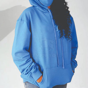 Sweat-shirt à capuche doublé satiné haute performance, design épuré, coupe oversize, style moderne unisexe - Product Image 4