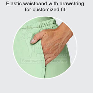 Pantalones Cortos Casuales de Verano para Hombre, Estilo Oxford Gótico, Cintura Alta Elástica, Color Azul Claro, Decoración Vintage, 100% Algodón - Product Image 4