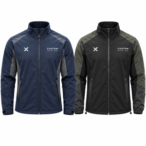Vestes de sport à manches longues pour hommes - Noir, marine, gris et six autres couleurs - Fabricant de vêtements de sport et d'articles de plein air - Product Image 1