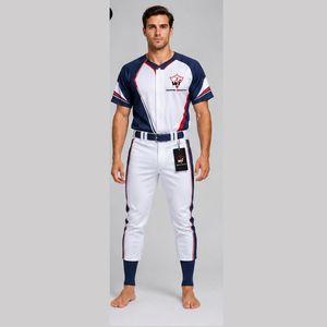 Uniforme de baseball haut de gamme, vêtements de sport d'équipe, maillot et pantalon de baseball légers et flexibles, conçus pour l'entraînement et la pratique - Product Image 1