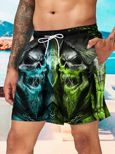 Shorts de Surf para Hombre, Ecológicos, de Cintura Media, Secado Rápido, 100% Algodón, Estilo Casual, Transpirables, para Correr - Product Image 3