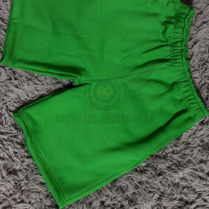 <b>Men's</b> <b>Green</b> 100% Cotton <b>Shorts</b> Elastic Waist Casual Solid Color Pockets Breathable Quick Dry Eco-Friendly Mid Rise Wholesale OEM - Product Image 6